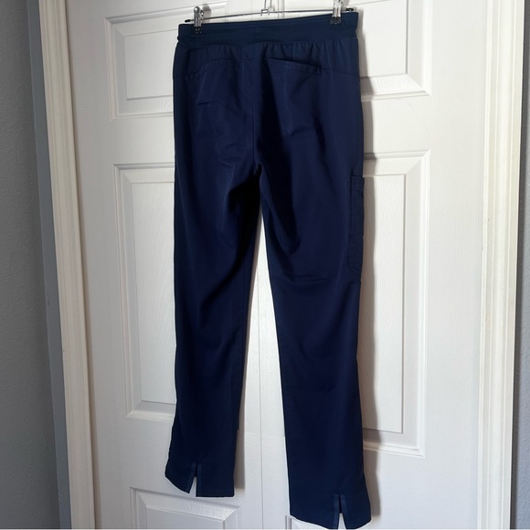 Greys Anatomy Signature Scrub Pants by Barco Womens Small Navy Blue Drawstring - Picture 7 of 12